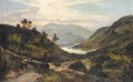 The Path Down to the Lake North Wales landscape Sidney Richard Percy Mountain